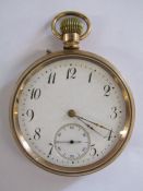 Savoy Freres gold plated pocket watch in Star case