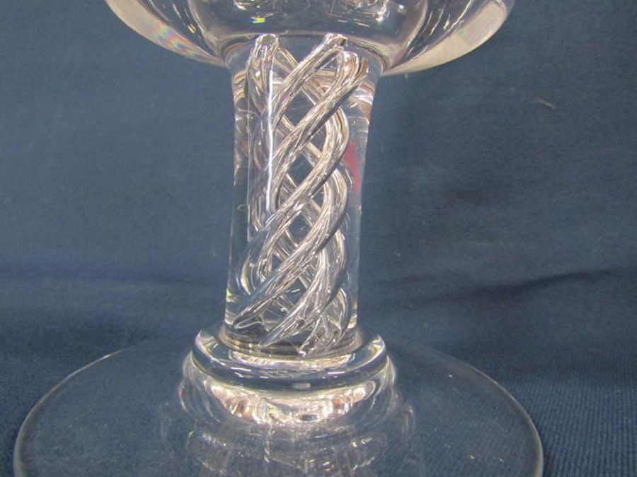 Stuart Crystal goblet with air twist stem -  limited edition 249/1000 to commemorate the 100th - Image 5 of 5