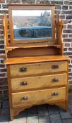 Small late Victorian dressing table