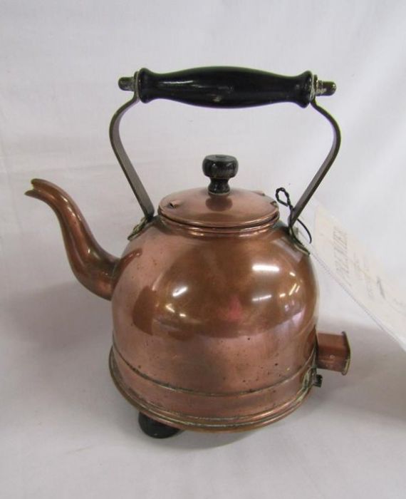 Enfield chiming mantel clock, Premier electric copper kettle and fish server set, - Image 4 of 5