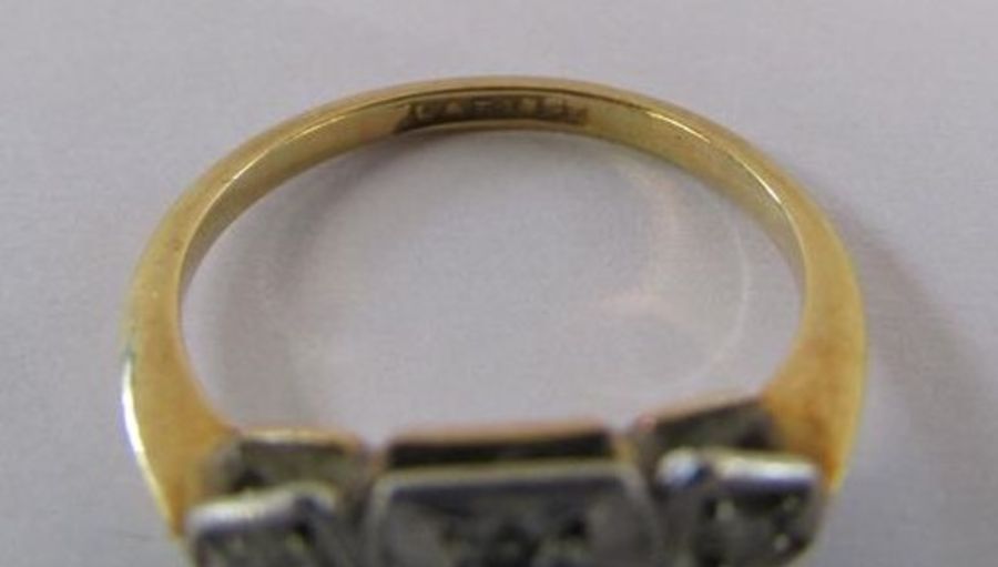 18ct gold diamond ring - ring size H - total weight 1.91g - Image 6 of 6