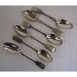 Silver tea spoons to include George William Adams (Chawner & Co) London 1874 silver and Georgian
