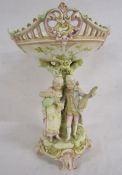 Ceramic table centrepiece marked to base XIII and 23823 indentation mark approx. 39cm tall
