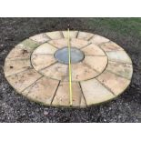 Unused patio circle diameter 237cm for collection post auction from a house in Louth