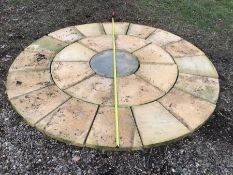 Unused patio circle diameter 237cm for collection post auction from a house in Louth