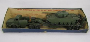 Dinky supertoys gift set No 698 Tank Transporter with tank