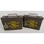 Pair of ammunition ammo boxes RG 19.11.64