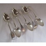 Set of 6 William IV silver tablespoons, William Marshall Edinburgh 1831 - total weight 10.2ozt
