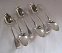 Set of 6 William IV silver tablespoons, William Marshall Edinburgh 1831 - total weight 10.2ozt