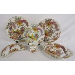 Royal Crown Derby 'Olde Avesbury' plates and jug