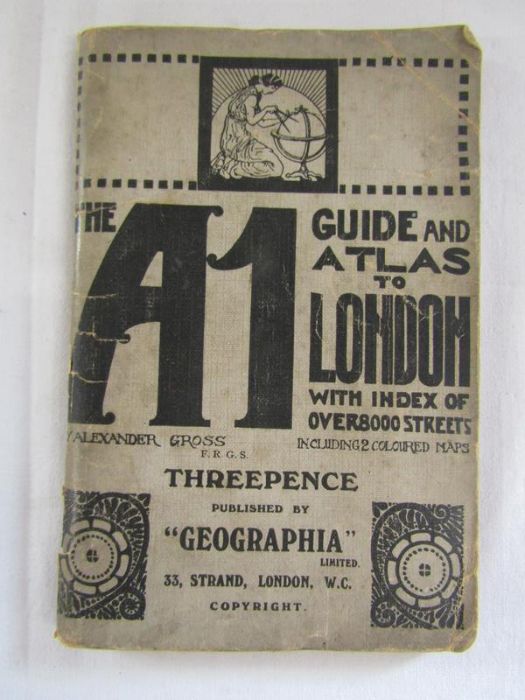 Collection of maps including The A1 guide to London, The ABC to London 1914 etc and M. Reider - Image 3 of 9