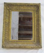 Gilt framed mirror approx. 59.5cm x 49cm