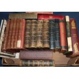 Box of mixed vintage books including Punch & Strand