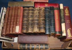 Box of mixed vintage books including Punch & Strand