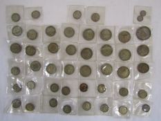 Collection of George V and Victoria coins - shillings, two shillings, florins, 1897 crown with