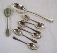 Cooper Brother & Sons 1918 Sheffield silver silver teaspoons and London silver serving spoon