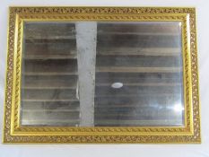 Gilt framed mirror approx. 106.5cm x 76.5cm