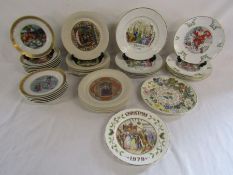 Royal Copenhagen 'Hans Christian Andersen' collectors plates, Hornsea Christmas plates and mixed