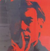 Andy Warhol lithographic print 'Self Portrait' published by Neues New York in association with the