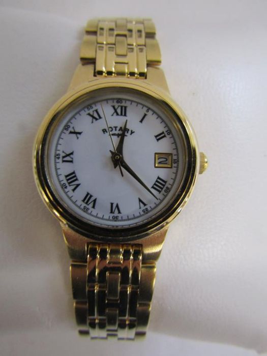 Boxed Rotary ladies watch with date aperture, leather strapped Rotary watch, Parmex watch and a - Image 4 of 18