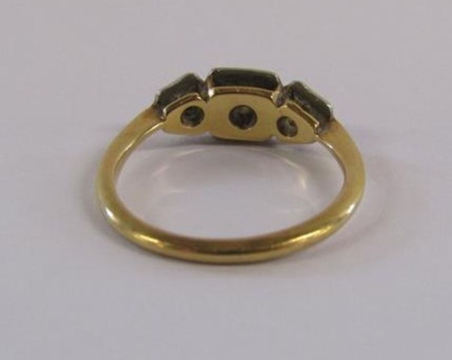 18ct gold diamond ring - ring size H - total weight 1.91g - Image 3 of 6