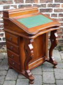 Victorian style mahogany Davenport