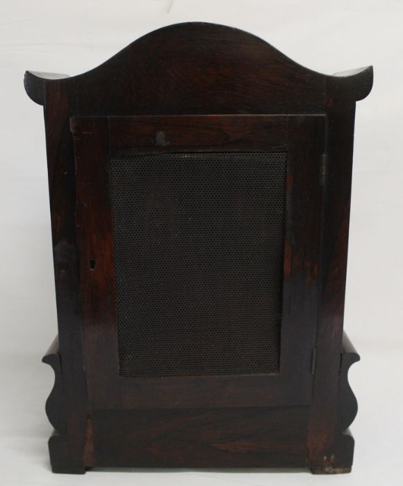 Willilam IV bracket clock in rosewood by Chas B Hammond Notting Hill, 43.5cm h x 17cm d x 31cm w - Image 4 of 4