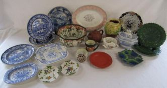 Collection of ceramics to include Wedgwood 'Pimpernel' oval plate, Felspar China, Royal Doulton bowl