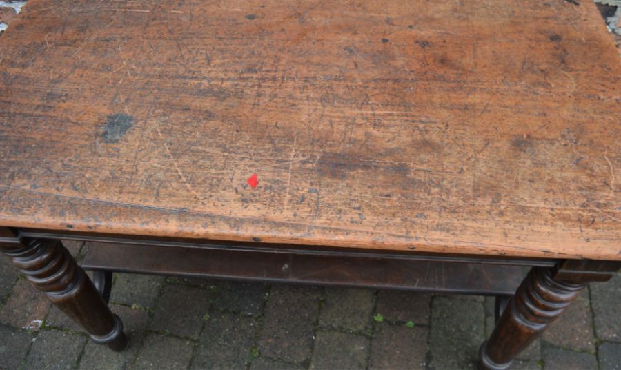 Victorian mahogany serving table  L127cm W 67cm Ht 79cm - Image 2 of 3