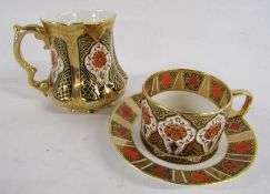 Burtondale Imari style cup, saucer and tankard