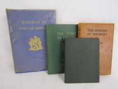George VI King and Emperor book with commemorative book plate and stamps May 12th 1937 - The History