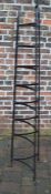 Large wrought iron pan stand Ht 184cm