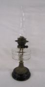 Duplex Victorian cut glass oil lamp