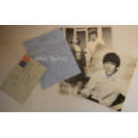 George Harrison - The Beatles - A hand written letter signed George Harrison on Kinsfauns, Claremont