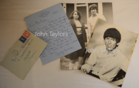 George Harrison - The Beatles - A hand written letter signed George Harrison on Kinsfauns, Claremont
