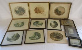 Collection of 11 framed prints and one unframed - mostly Le Blond