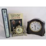 Smiths Enfield bakelite mantel clock, Splendex cherub clock and Cedric Jagger Royal Clocks with