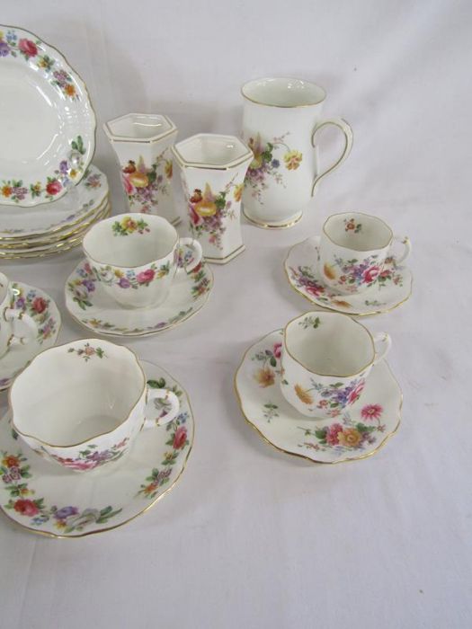 Royal Crown Derby 'Derby Posies' cups, saucers, coffee cans, vases etc - Image 3 of 4