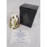 Royal Crown Derby endangered species 'Imperial Panda' limited edition 896/1000 paperweight