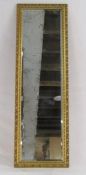 Gilt framed mirror approx. 37cm x 117cm
