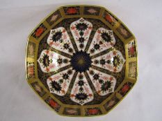 Royal Crown Derby 1128 Imari pattern hexagonal bowl 21cm dia.