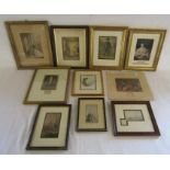 9 framed Baxter prints and 1 unframed 'Fruits No2 after Lance'