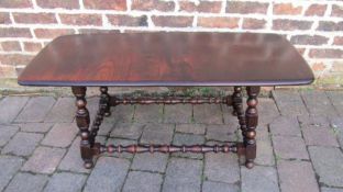 Dark wood coffee table approx. 106cm x 45cm x 46.5cm