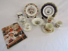 Coronation ware includes Lynton Porcelain Chatsworth cup, Royal Worcester, Coalport, Royal Crown