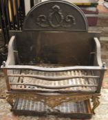 Large cast iron fire basket W 57cm