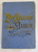 Port Sunlight album containing cigarette cards, well wishes cards etc