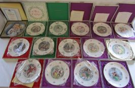 Collection of Royal Doulton collector's plates 'Valentines' and 'Christmas' and Wedgwood Vickers