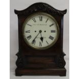 Willilam IV bracket clock in rosewood by Chas B Hammond Notting Hill, 43.5cm h x 17cm d x 31cm w