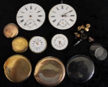 Selection of watch parts for repairs