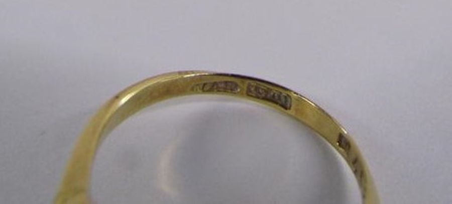 18ct gold diamond ring - ring size K - total weight 1.91g - Image 7 of 7